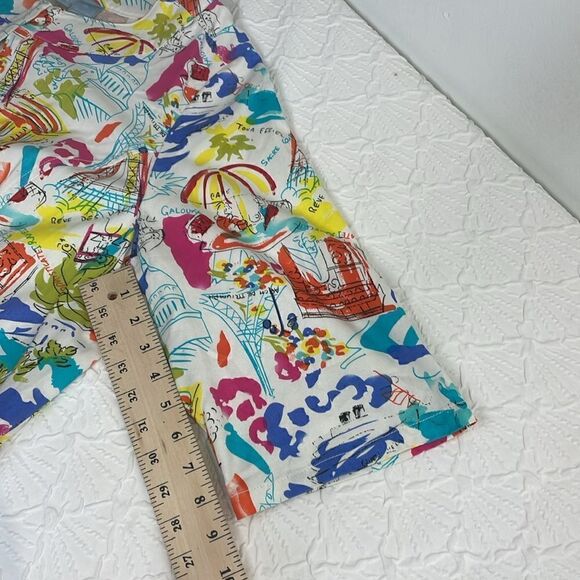 Liz&Me Open Blazer 3/4 Sleeve French theme novelty print 100% Cotton size 0X - Picture 13 of 13